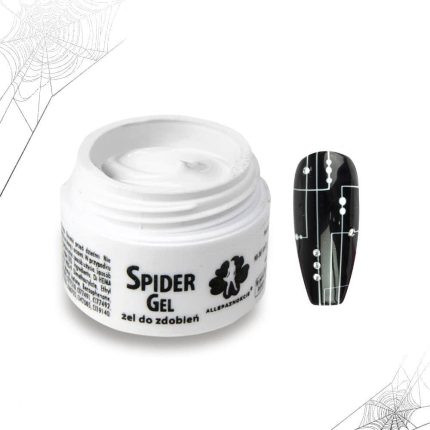 Spalvotas gelis nagų dailei Alle Spider Gel 5g. Balta