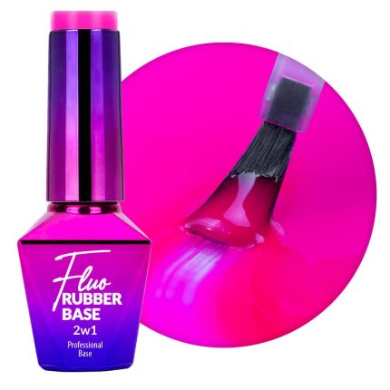 Nagu bāze MollyLac Rubber Base 2in1 Fluo Exotica 10g. Nr.6