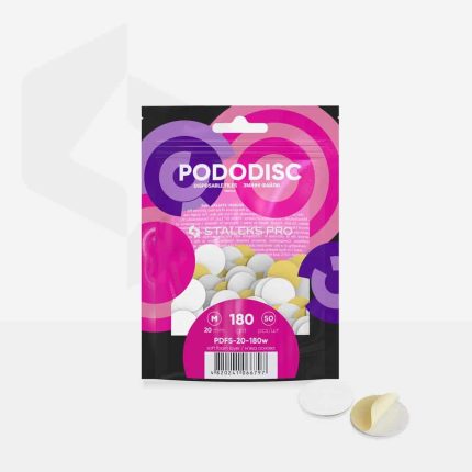Pododisc Staleks Pro M 180 slīpuma smilšu polsterēts nomaināms abrazīvu komplekts 50 gab.