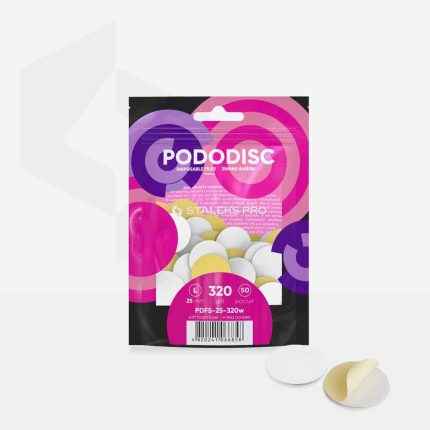 Pododisc Staleks Pro L 320 smiltis mīkstināts nomaināmo abrazīvu komplekts 50 gab.