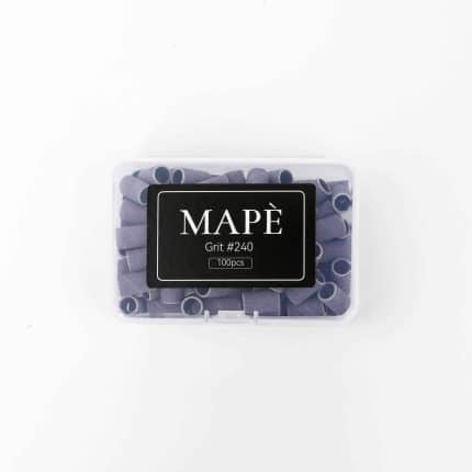 MAPE Premium kvalitātes vienreizlietojamie slīpēšanas uzgaļi 6 mm “Bungu nūjiņas” 100 gab., 240 smiltis