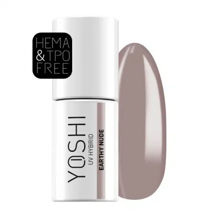Gēla nagu laka YOSHI UV LED Earthy Nude 6 ml - 135