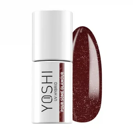 Gēla nagu laka YOSHI UV LED Pour Some Glamour 6 ml - 145