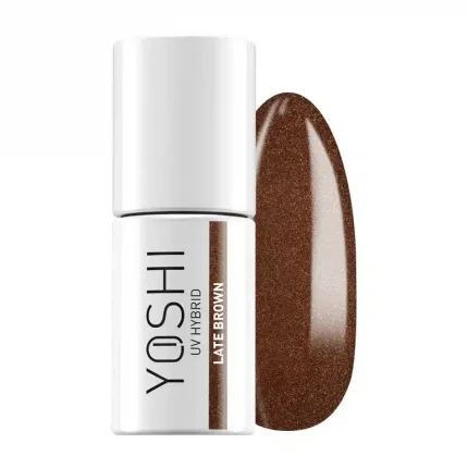 Gēla nagu laka YOSHI UV Hybrid YOSHI Late Brown 6 ml - 318