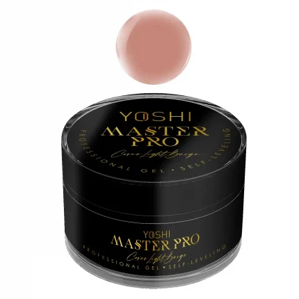 Pašizlīdzinošais gels YOSHI Master PRO Gel UV LED Cover Light Beige<b>15 ml</b>