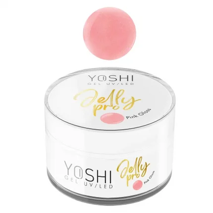 Būvgēls YOSHI Jelly PRO Gel UV LED Pink Gloss 15 ml