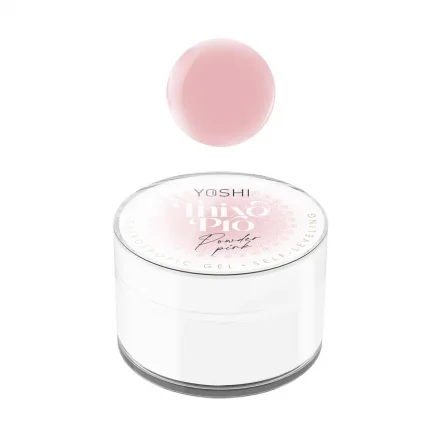 Pašizlīdzinošais gels YOSHI THIXO PRO Gel UV/LED Powder Pink 15ml.