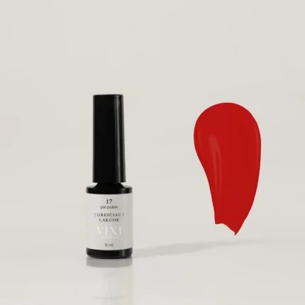 VIXI gēla nagu laka Nr. 17 "Ātrāka lakošana" 6 ml.