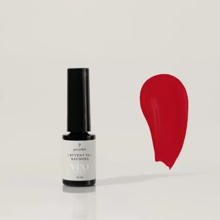 VIXI gēla nagu laka Nr. 7 "Tieši tā sarkanā" 6ml.