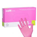 Vienreizējās nitrila diagnostikas un aizsargcimdus Easycare Nitrile Pink, L izmērs, rozā, 100 gab.