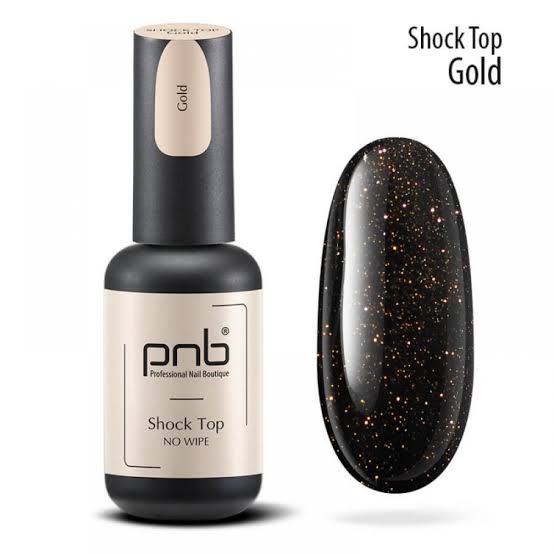 images-1 PNB Shoсk Top, Gold, No Whipe, 8 ml - Image 1